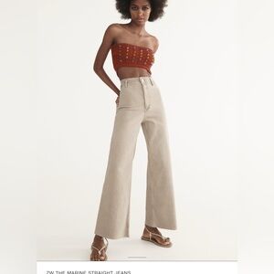 NWT ZARA Marine Straight jeans Size 31 / US 12